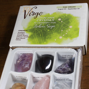 Rock Paradise Virgo nature made zodiac crystals box